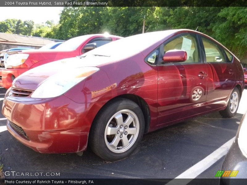 Salsa Red Pearl / Brown/Ivory 2004 Toyota Prius Hybrid