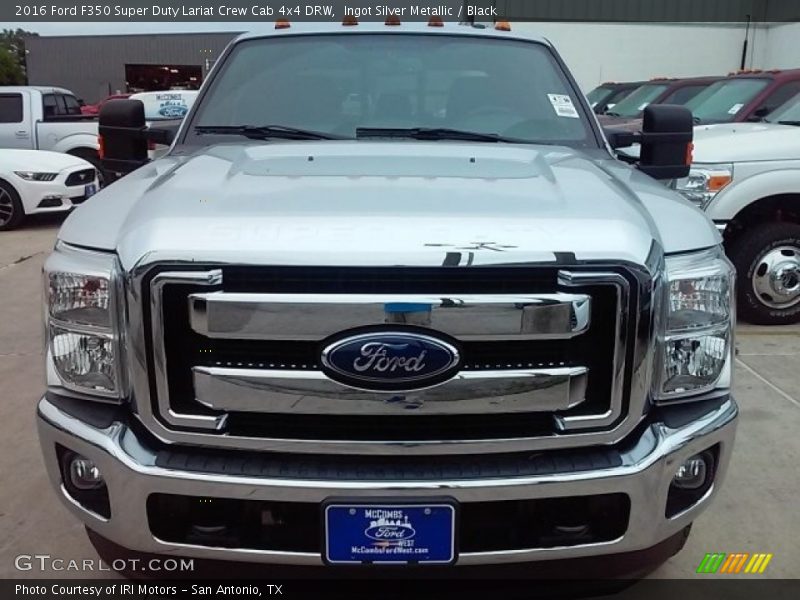 Ingot Silver Metallic / Black 2016 Ford F350 Super Duty Lariat Crew Cab 4x4 DRW