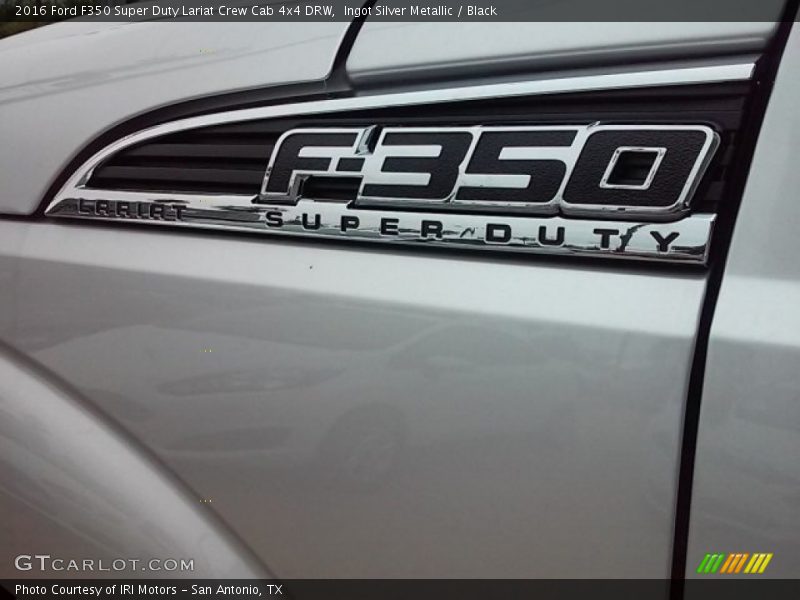 Ingot Silver Metallic / Black 2016 Ford F350 Super Duty Lariat Crew Cab 4x4 DRW