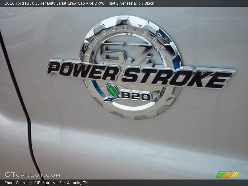 Ingot Silver Metallic / Black 2016 Ford F350 Super Duty Lariat Crew Cab 4x4 DRW