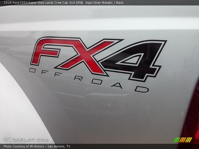 Ingot Silver Metallic / Black 2016 Ford F350 Super Duty Lariat Crew Cab 4x4 DRW