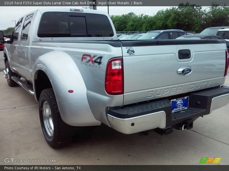 Ingot Silver Metallic / Black 2016 Ford F350 Super Duty Lariat Crew Cab 4x4 DRW