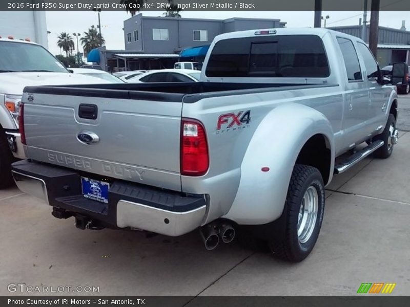 Ingot Silver Metallic / Black 2016 Ford F350 Super Duty Lariat Crew Cab 4x4 DRW