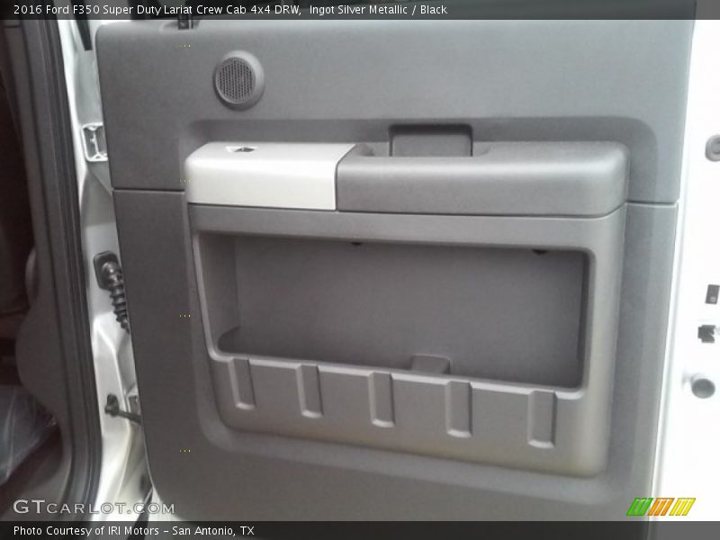 Ingot Silver Metallic / Black 2016 Ford F350 Super Duty Lariat Crew Cab 4x4 DRW