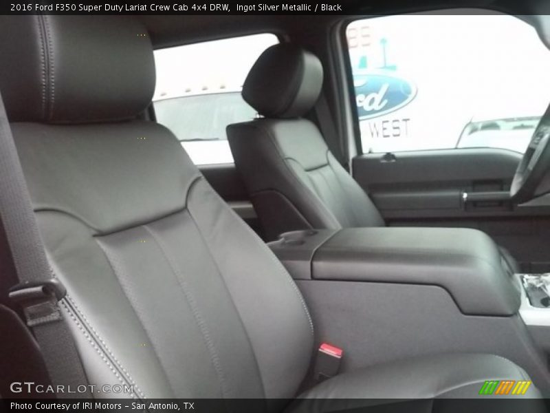 Ingot Silver Metallic / Black 2016 Ford F350 Super Duty Lariat Crew Cab 4x4 DRW