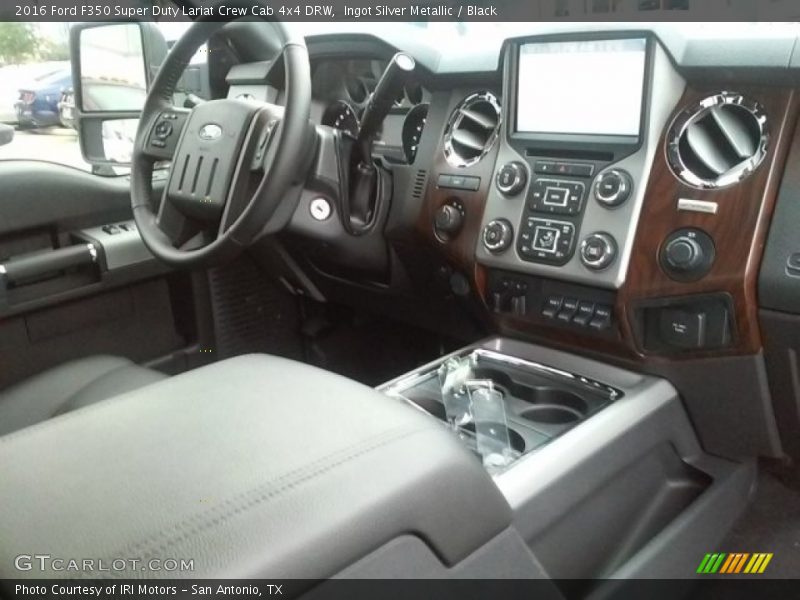 Ingot Silver Metallic / Black 2016 Ford F350 Super Duty Lariat Crew Cab 4x4 DRW
