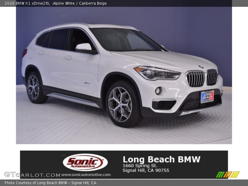 Alpine White / Canberra Beige 2016 BMW X1 xDrive28i