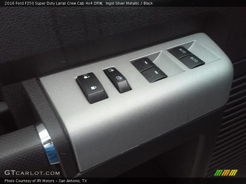 Ingot Silver Metallic / Black 2016 Ford F350 Super Duty Lariat Crew Cab 4x4 DRW