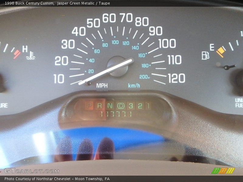 Jasper Green Metallic / Taupe 1998 Buick Century Custom