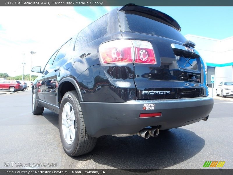Carbon Black Metallic / Ebony 2012 GMC Acadia SL AWD