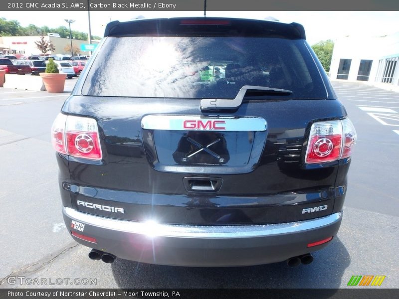 Carbon Black Metallic / Ebony 2012 GMC Acadia SL AWD