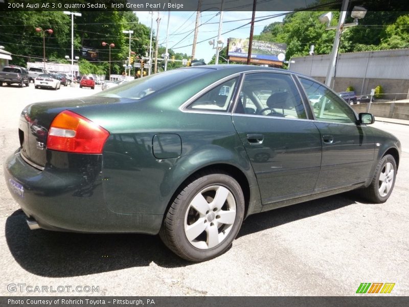 Irish Green Pearl / Beige 2004 Audi A6 3.0 quattro Sedan