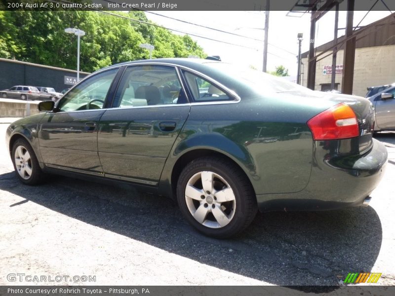 Irish Green Pearl / Beige 2004 Audi A6 3.0 quattro Sedan