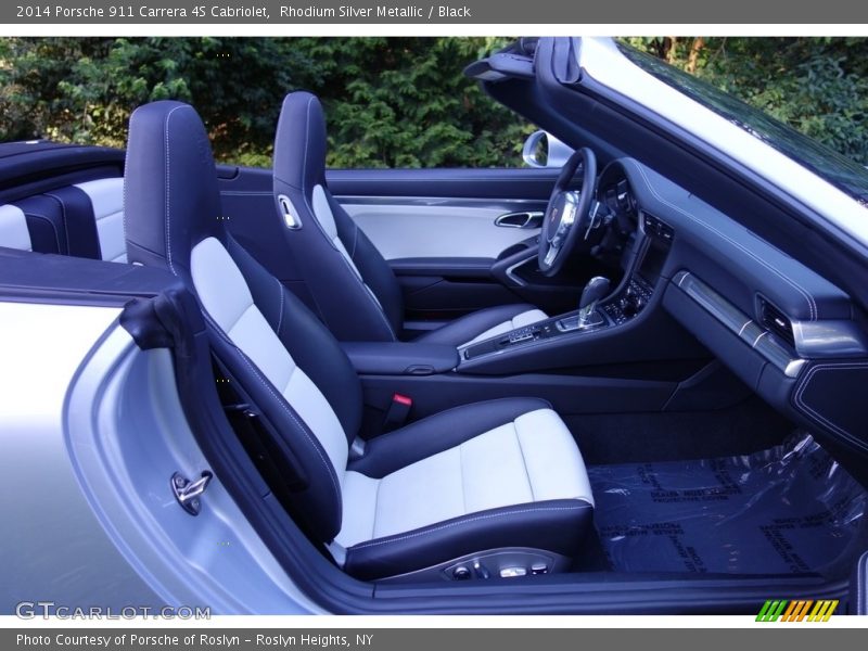 Rhodium Silver Metallic / Black 2014 Porsche 911 Carrera 4S Cabriolet