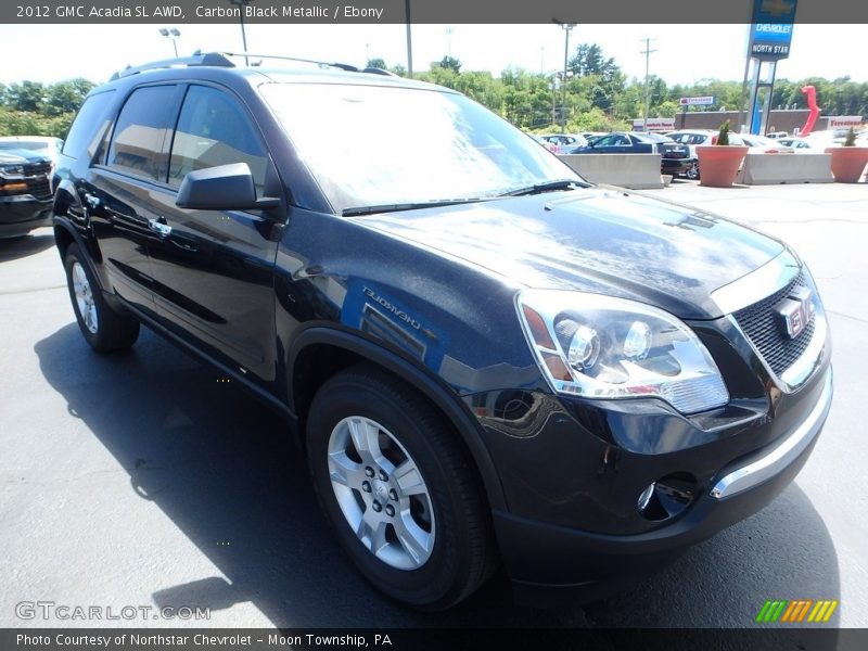 Carbon Black Metallic / Ebony 2012 GMC Acadia SL AWD