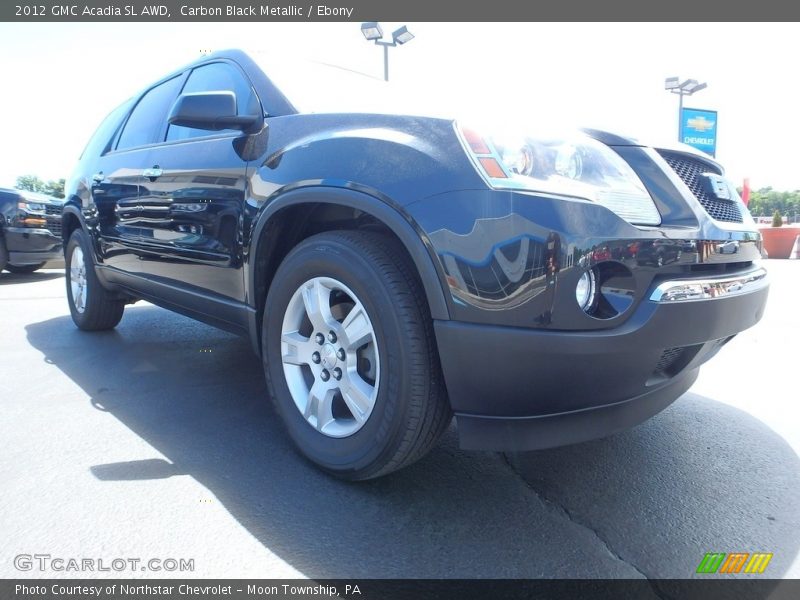 Carbon Black Metallic / Ebony 2012 GMC Acadia SL AWD