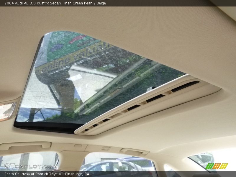 Irish Green Pearl / Beige 2004 Audi A6 3.0 quattro Sedan