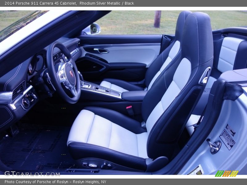 Rhodium Silver Metallic / Black 2014 Porsche 911 Carrera 4S Cabriolet