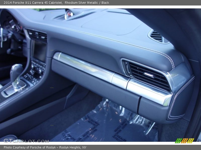 Rhodium Silver Metallic / Black 2014 Porsche 911 Carrera 4S Cabriolet