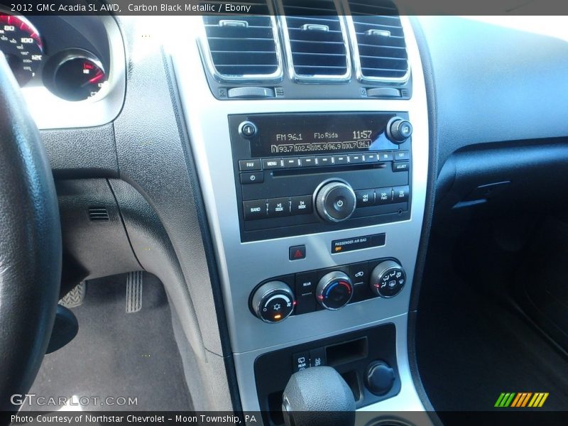 Carbon Black Metallic / Ebony 2012 GMC Acadia SL AWD