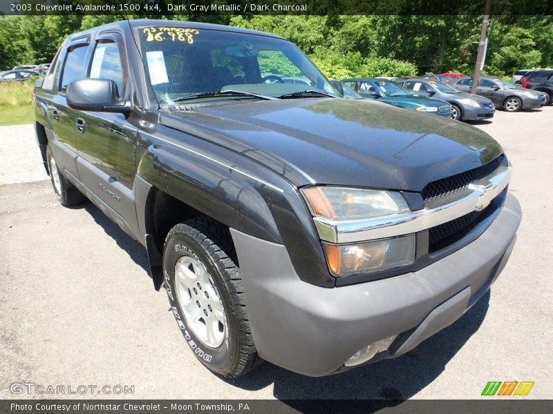 Dark Gray Metallic / Dark Charcoal 2003 Chevrolet Avalanche 1500 4x4