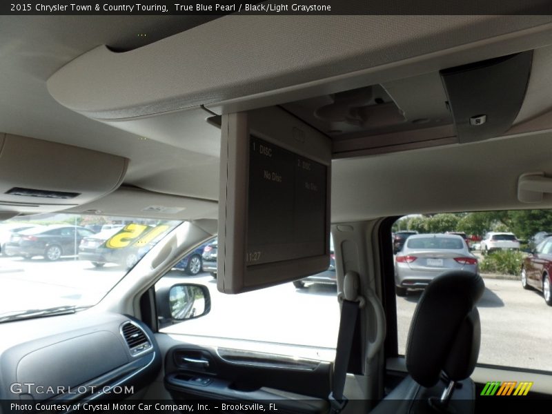 True Blue Pearl / Black/Light Graystone 2015 Chrysler Town & Country Touring