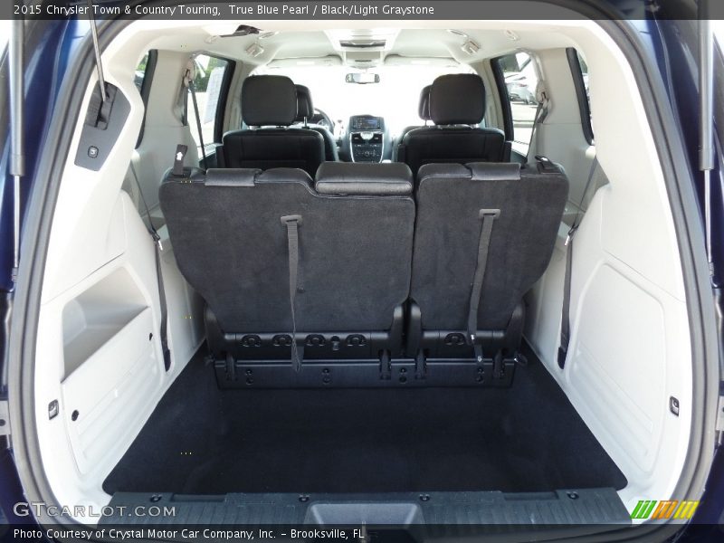 True Blue Pearl / Black/Light Graystone 2015 Chrysler Town & Country Touring