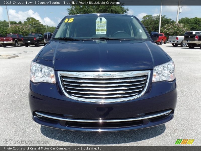 True Blue Pearl / Black/Light Graystone 2015 Chrysler Town & Country Touring