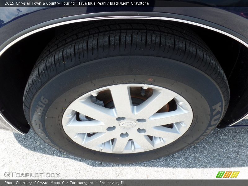 True Blue Pearl / Black/Light Graystone 2015 Chrysler Town & Country Touring