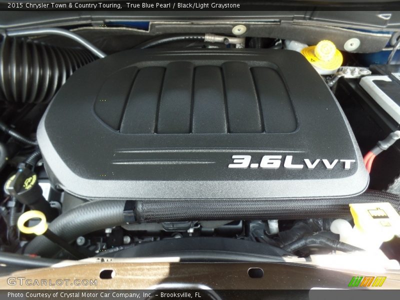 True Blue Pearl / Black/Light Graystone 2015 Chrysler Town & Country Touring