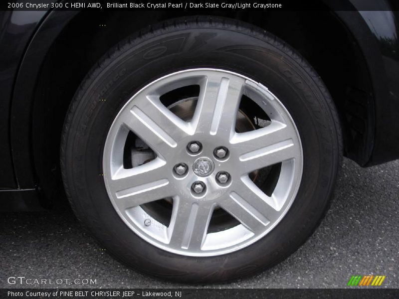 Brilliant Black Crystal Pearl / Dark Slate Gray/Light Graystone 2006 Chrysler 300 C HEMI AWD