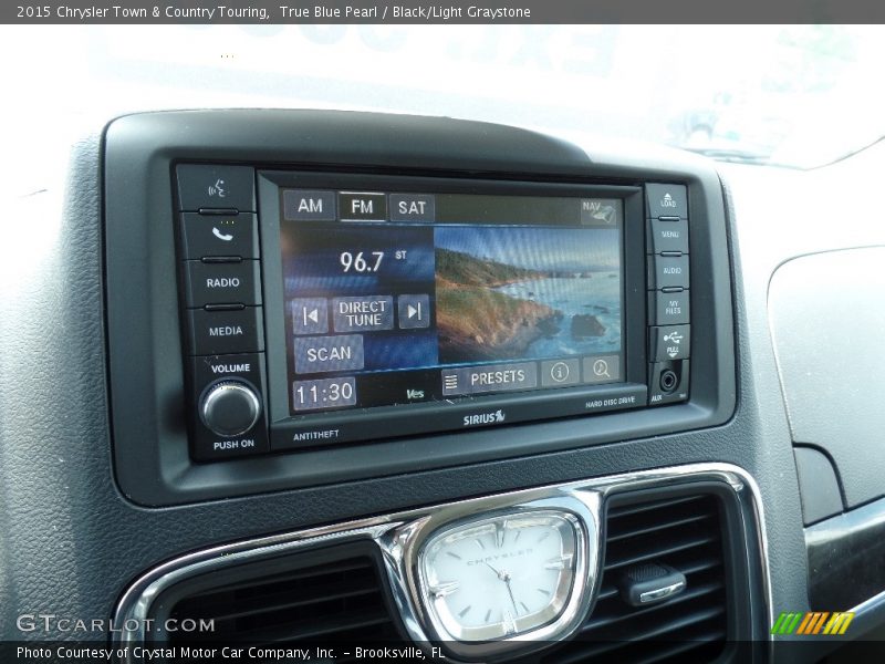 True Blue Pearl / Black/Light Graystone 2015 Chrysler Town & Country Touring