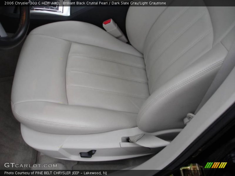 Brilliant Black Crystal Pearl / Dark Slate Gray/Light Graystone 2006 Chrysler 300 C HEMI AWD