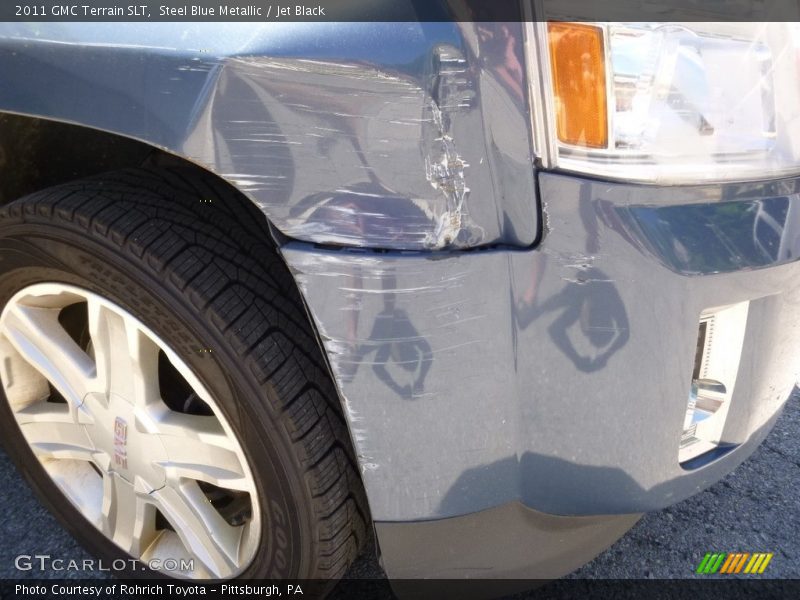 Steel Blue Metallic / Jet Black 2011 GMC Terrain SLT