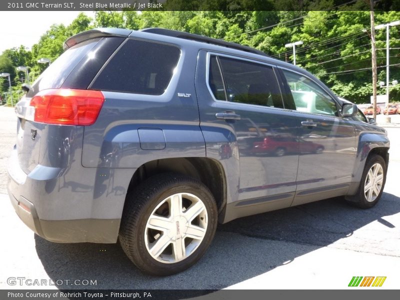 Steel Blue Metallic / Jet Black 2011 GMC Terrain SLT