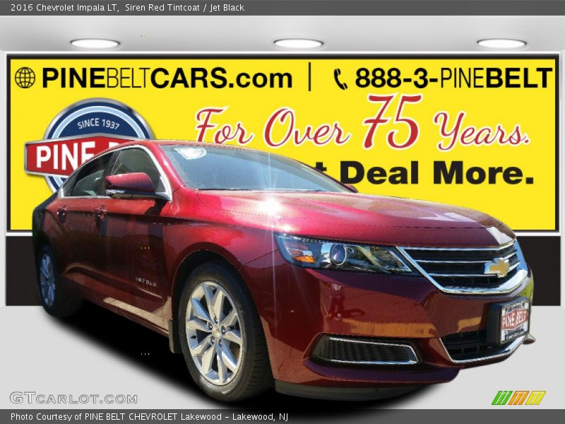 Siren Red Tintcoat / Jet Black 2016 Chevrolet Impala LT