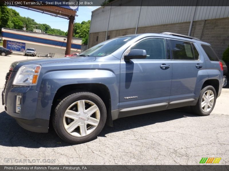 Steel Blue Metallic / Jet Black 2011 GMC Terrain SLT