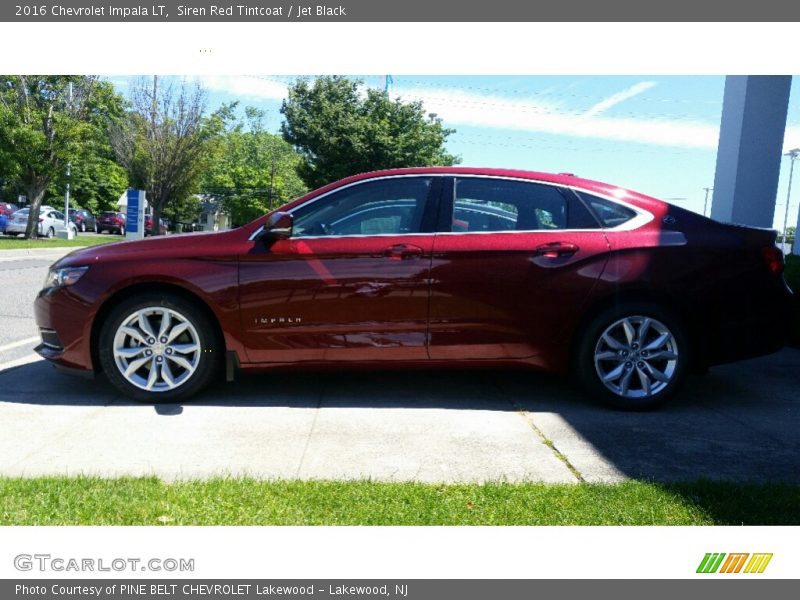 Siren Red Tintcoat / Jet Black 2016 Chevrolet Impala LT
