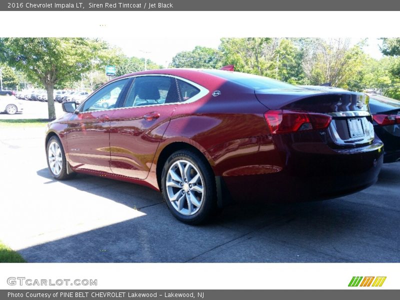 Siren Red Tintcoat / Jet Black 2016 Chevrolet Impala LT