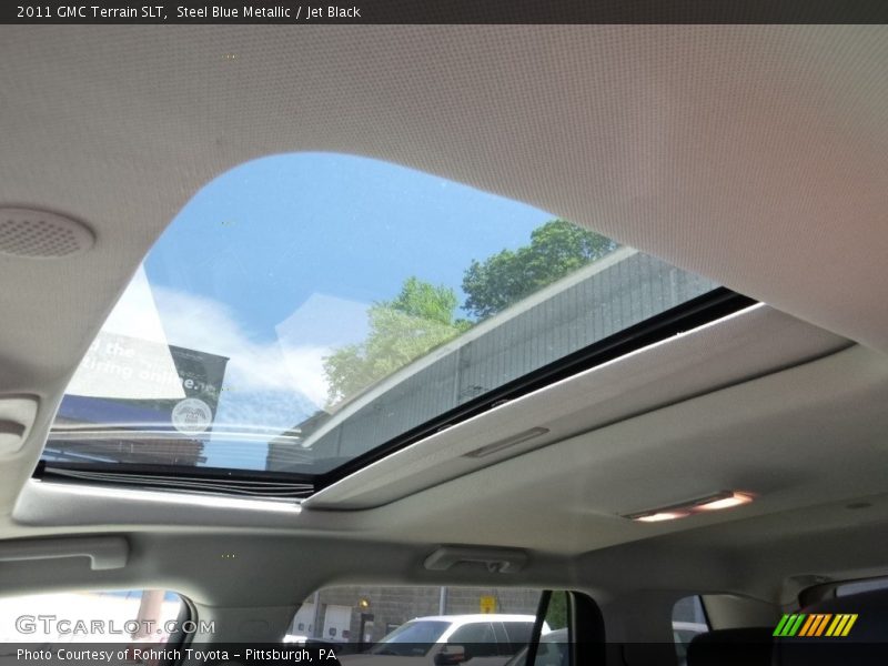 Steel Blue Metallic / Jet Black 2011 GMC Terrain SLT