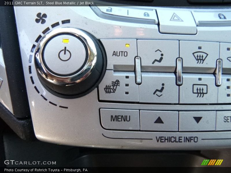 Steel Blue Metallic / Jet Black 2011 GMC Terrain SLT