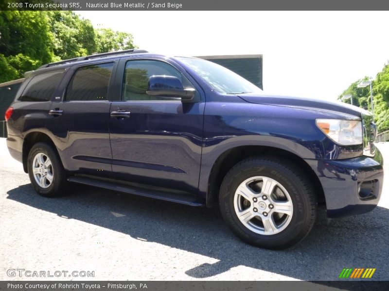 Nautical Blue Metallic / Sand Beige 2008 Toyota Sequoia SR5