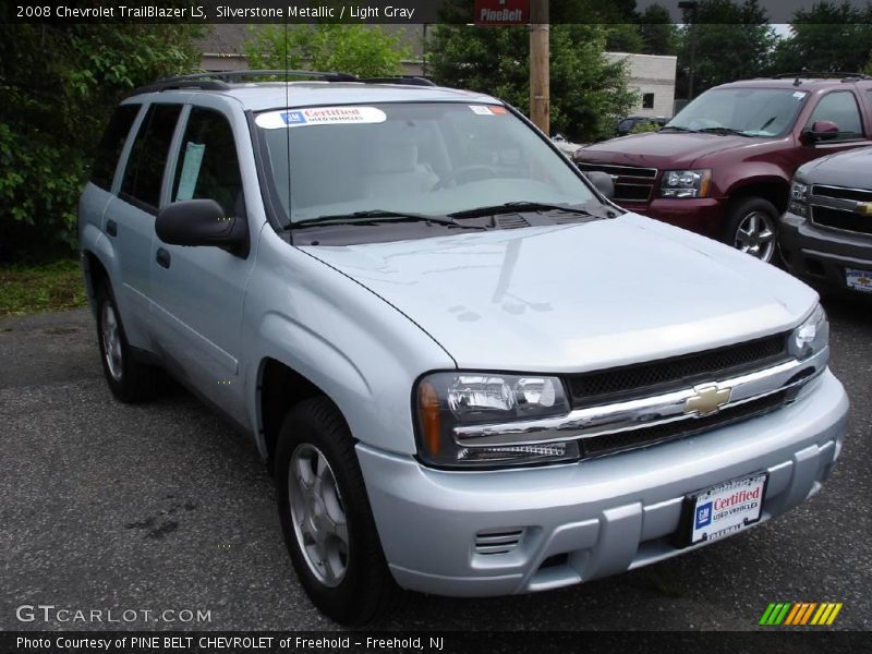 Silverstone Metallic / Light Gray 2008 Chevrolet TrailBlazer LS