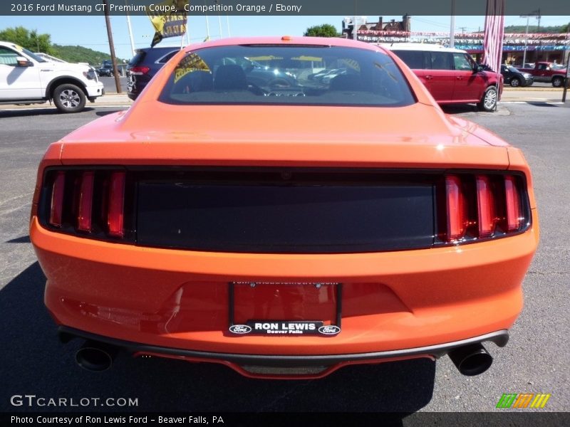Competition Orange / Ebony 2016 Ford Mustang GT Premium Coupe