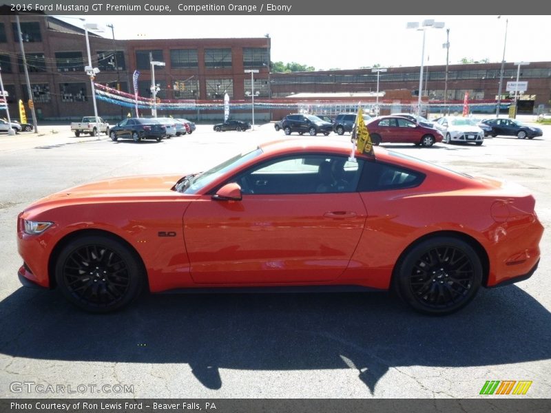 Competition Orange / Ebony 2016 Ford Mustang GT Premium Coupe