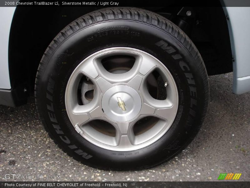 Silverstone Metallic / Light Gray 2008 Chevrolet TrailBlazer LS