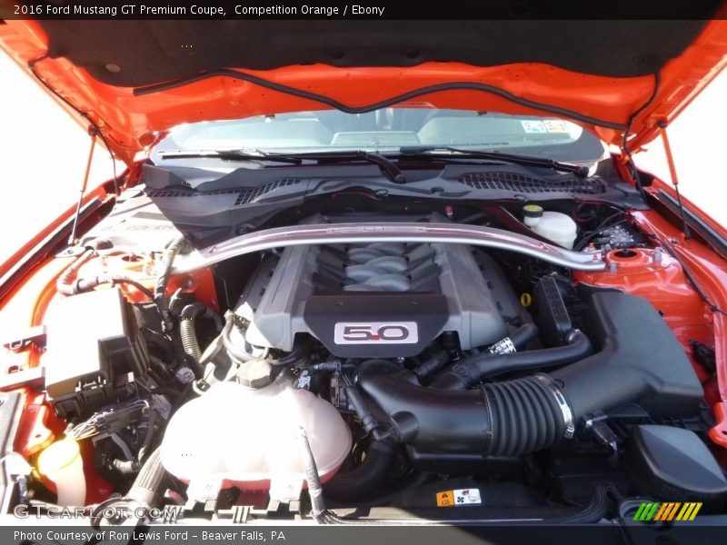 Competition Orange / Ebony 2016 Ford Mustang GT Premium Coupe