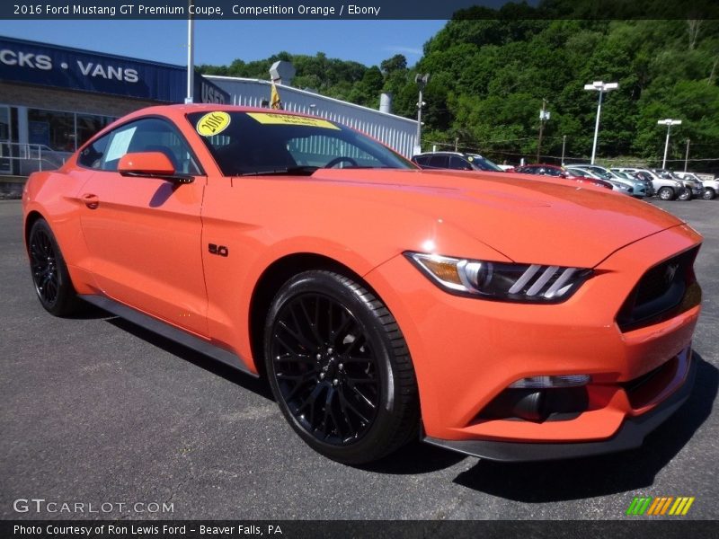 Competition Orange / Ebony 2016 Ford Mustang GT Premium Coupe