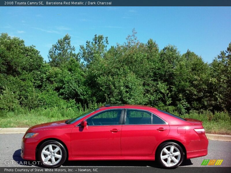 Barcelona Red Metallic / Dark Charcoal 2008 Toyota Camry SE