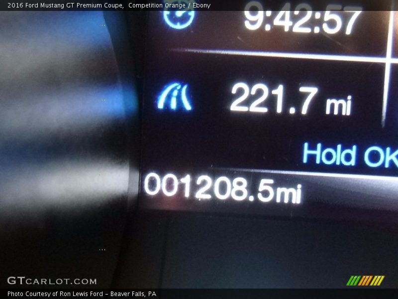 Competition Orange / Ebony 2016 Ford Mustang GT Premium Coupe